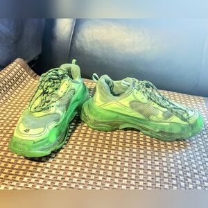 Balenciaga Triple S ‘Neon Green, Clear Sole’ 45